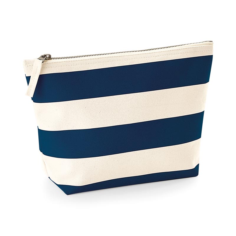 Nautical accessory bag - Natural/Navy One Size